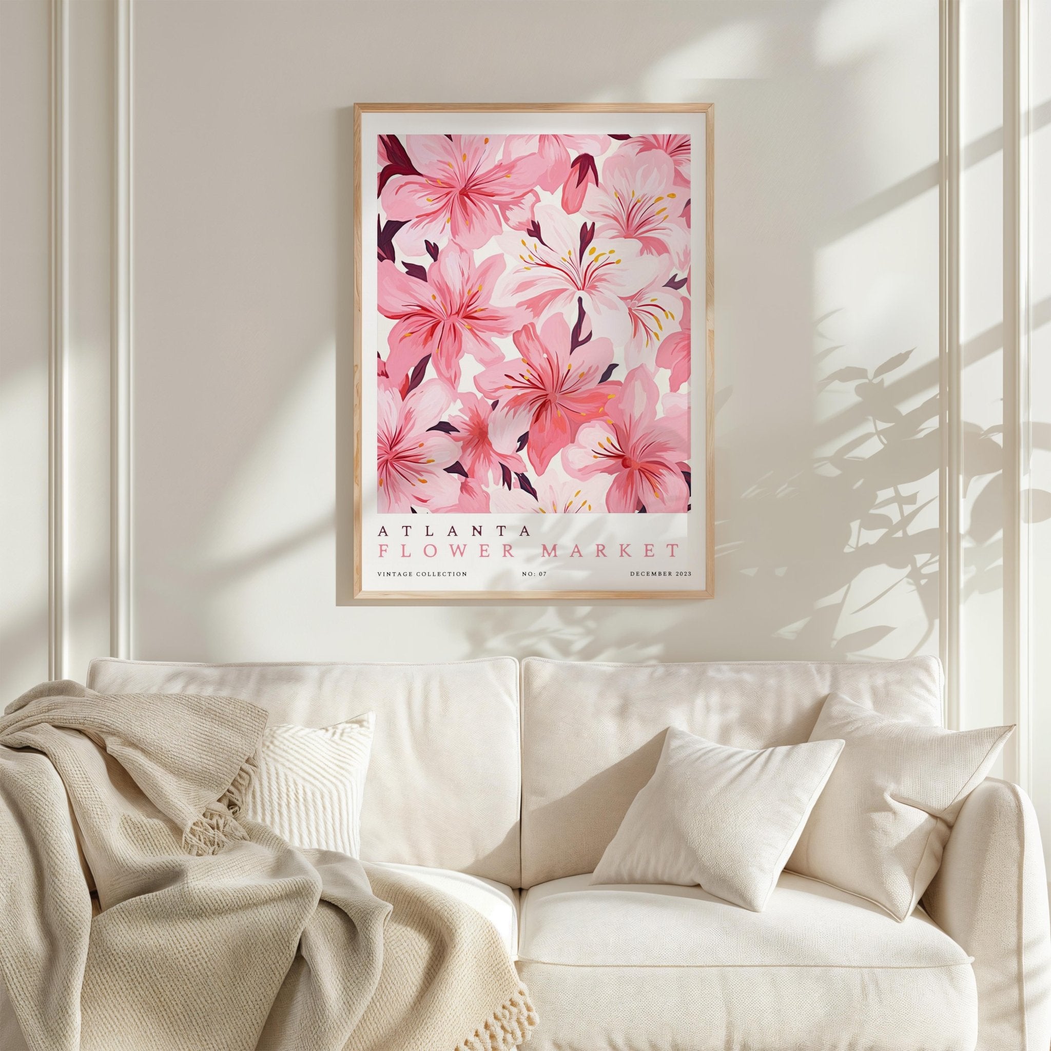 Atlanta Flower Market Poster - Posters - Flower Poster