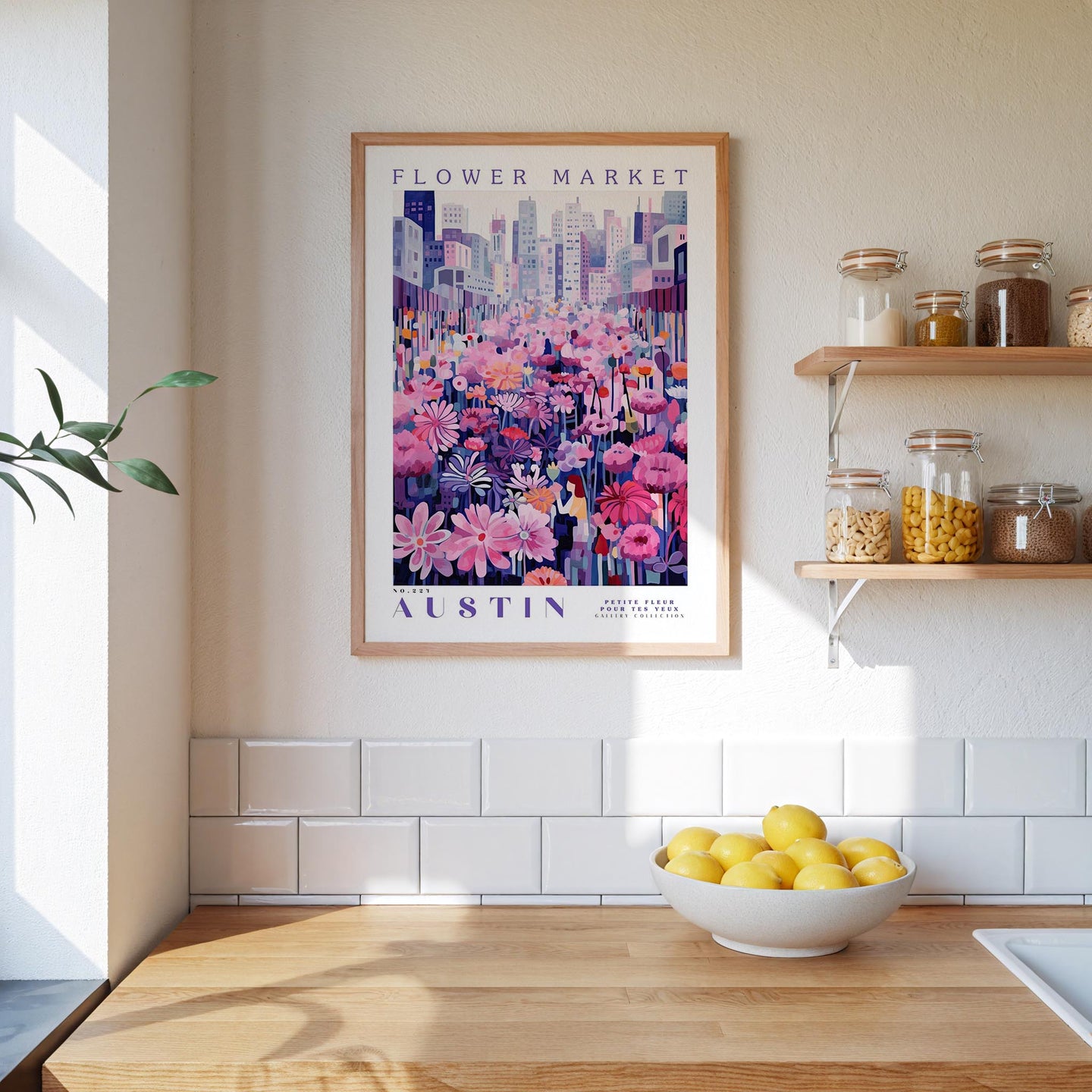 Austin Flower Market Poster - Poster - Flower Poster