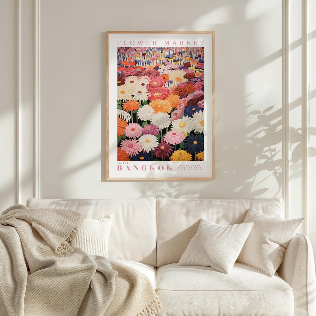 Bangkok Flower Market Poster - Poster - Flower Poster