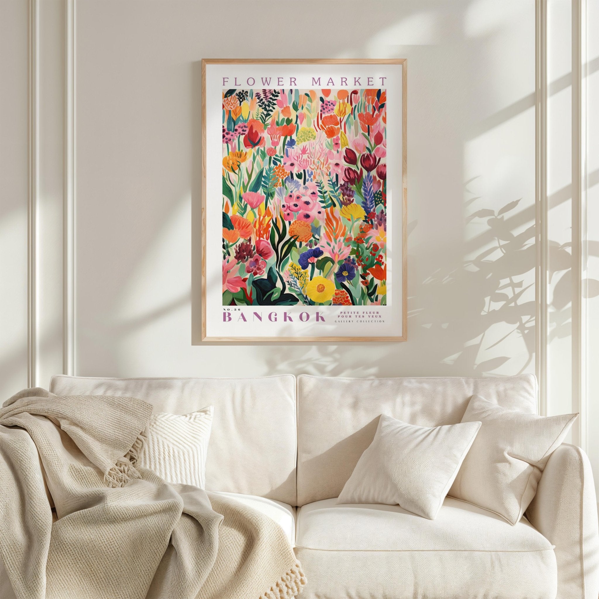 Bangkok Flower Market Poster - Posters - Flower Poster