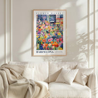 Barcelona Flower Market Poster - Posters - Flower Poster