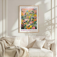 Barcelona Flower Market Poster - Posters - Flower Poster