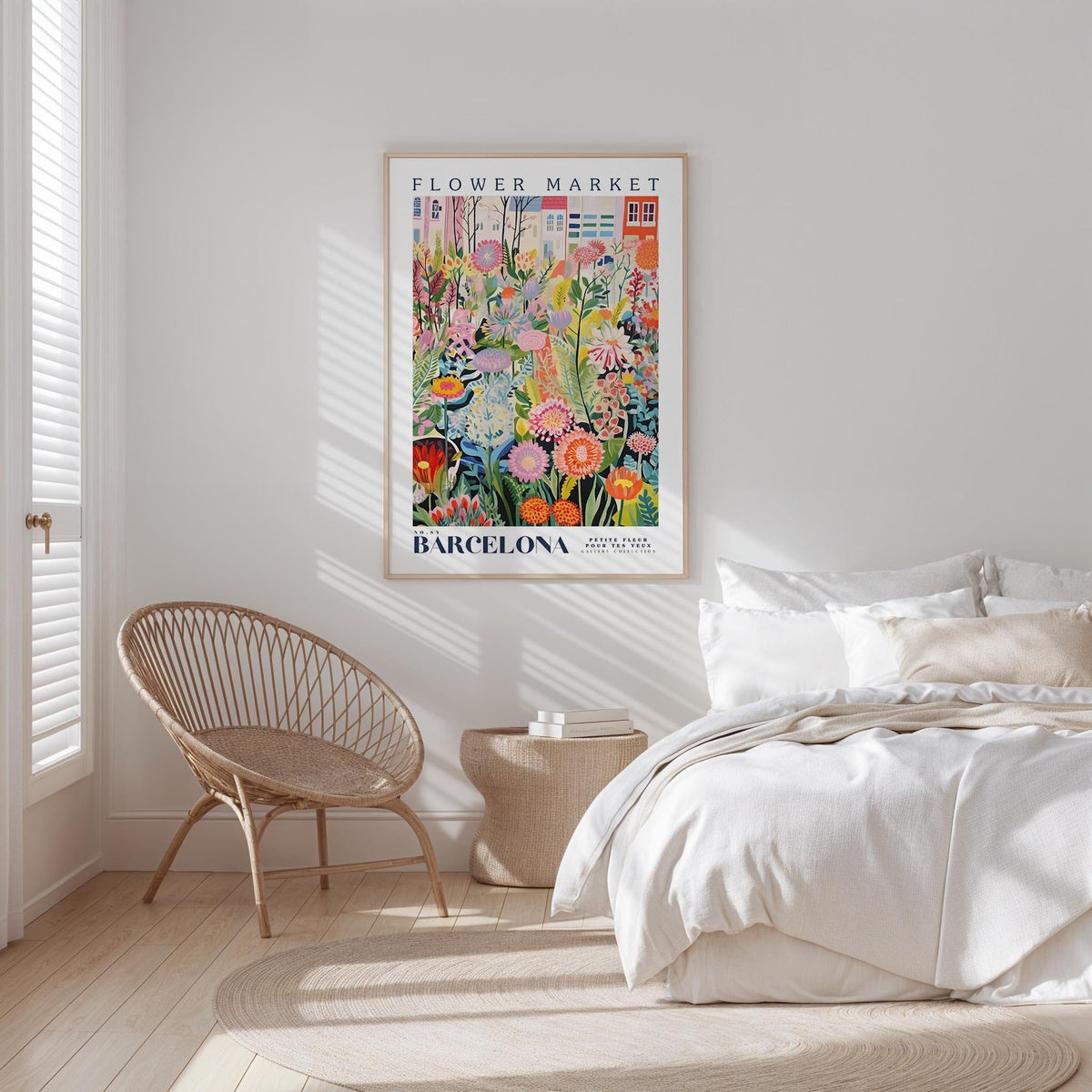 Barcelona Flower Market Poster - Posters - Flower Poster