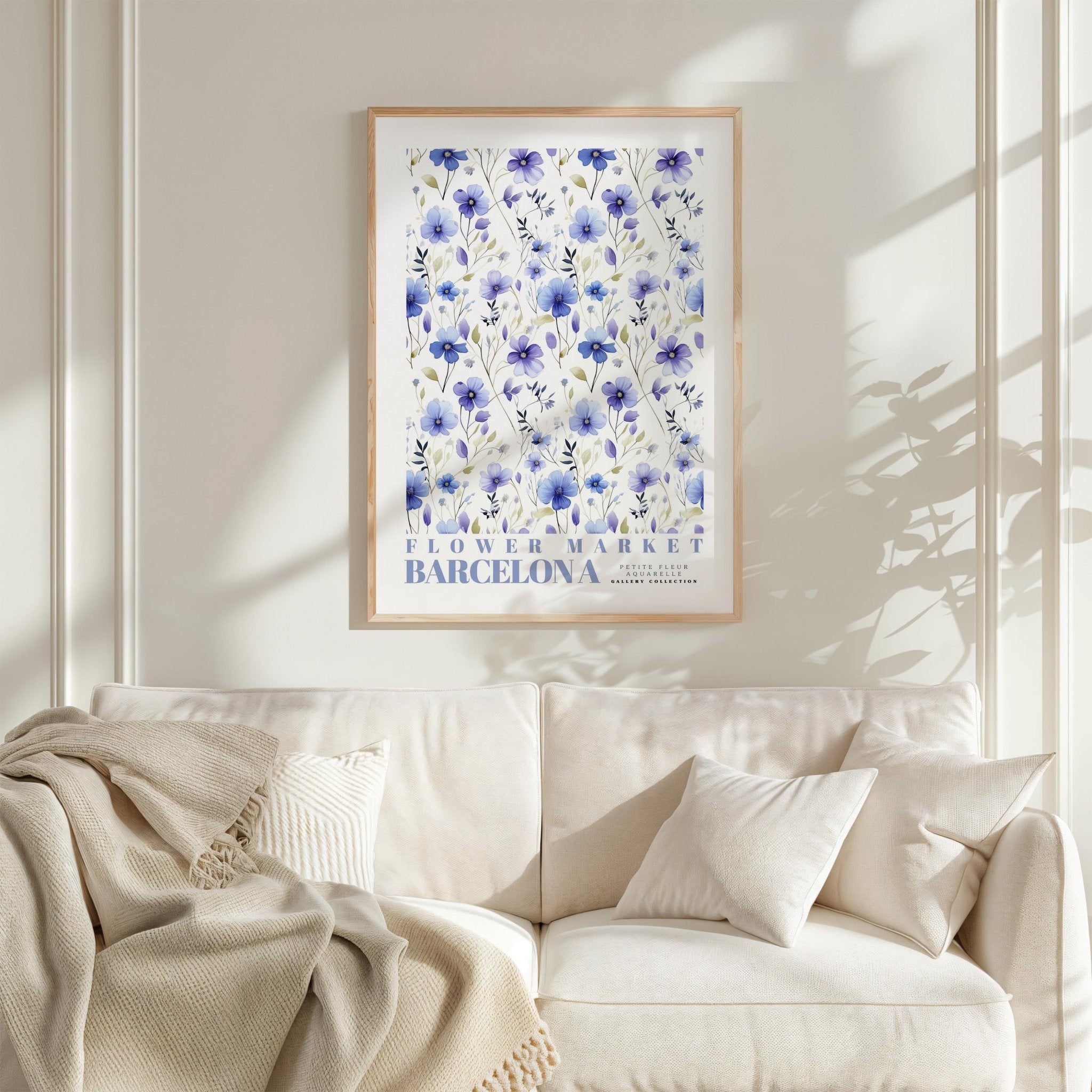 Barcelona Flower Market Poster - Posters - Flower Poster