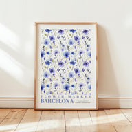 Barcelona Flower Market Poster - Posters - Flower Poster