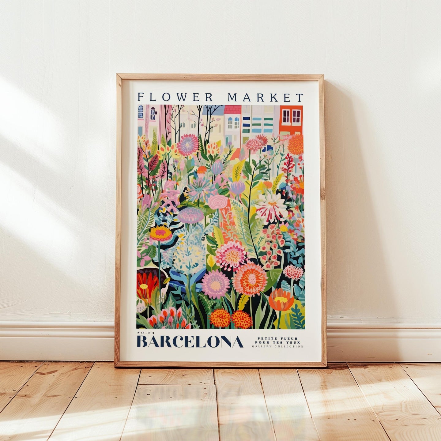 Barcelona Flower Market Poster - Posters - Flower Poster