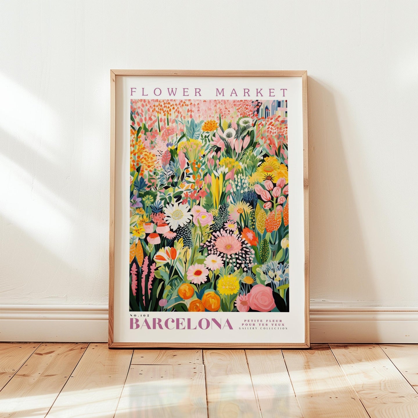 Barcelona Flower Market Poster - Posters - Flower Poster