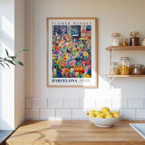 Barcelona Flower Market Poster - Posters - Flower Poster