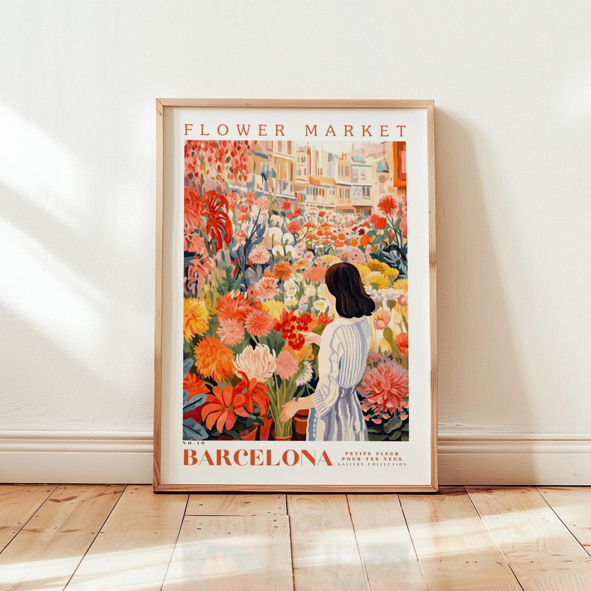 Barcelona Flower Market Poster - Posters - Flower Poster
