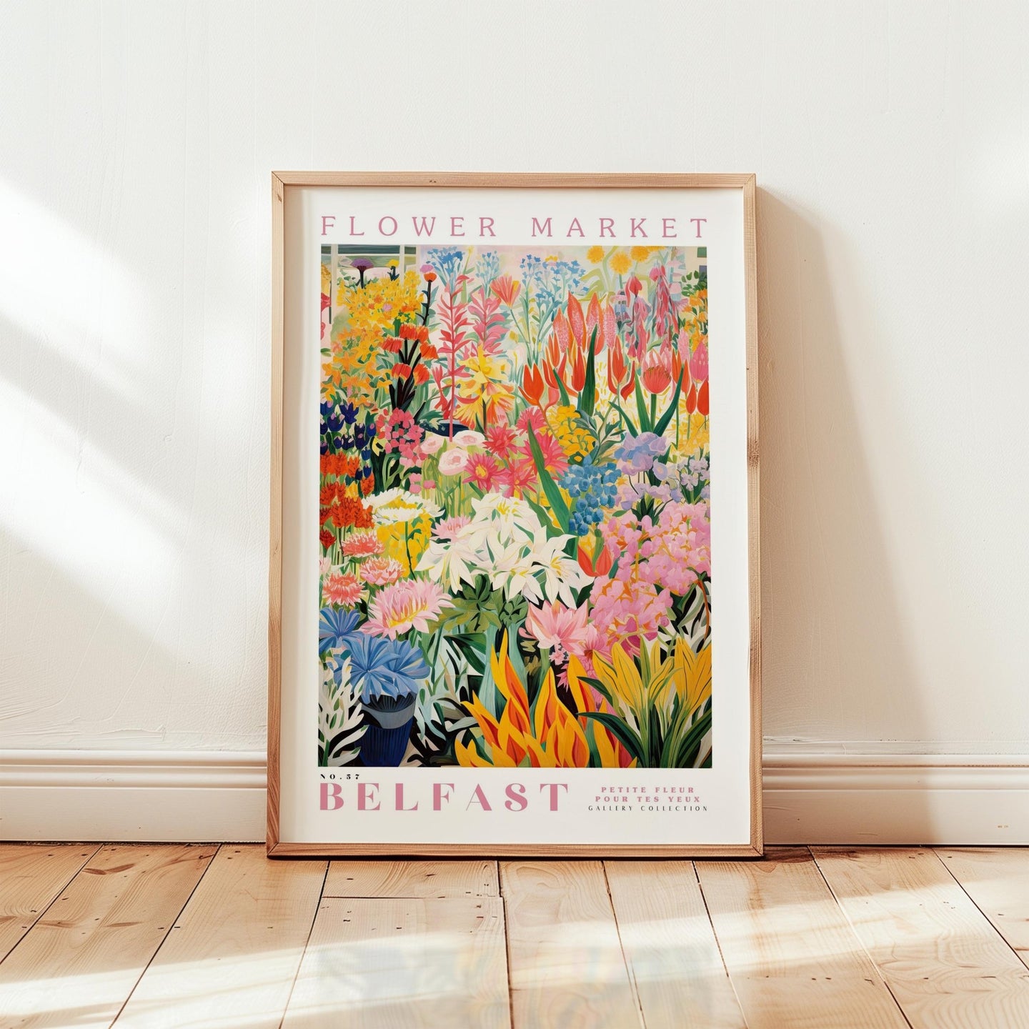 Belfast Flower Market Poster - Posters - Flower Poster