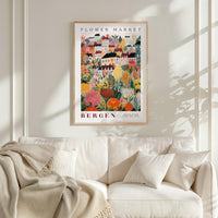 Bergen Flower Market Poster - Poster - Flower Poster
