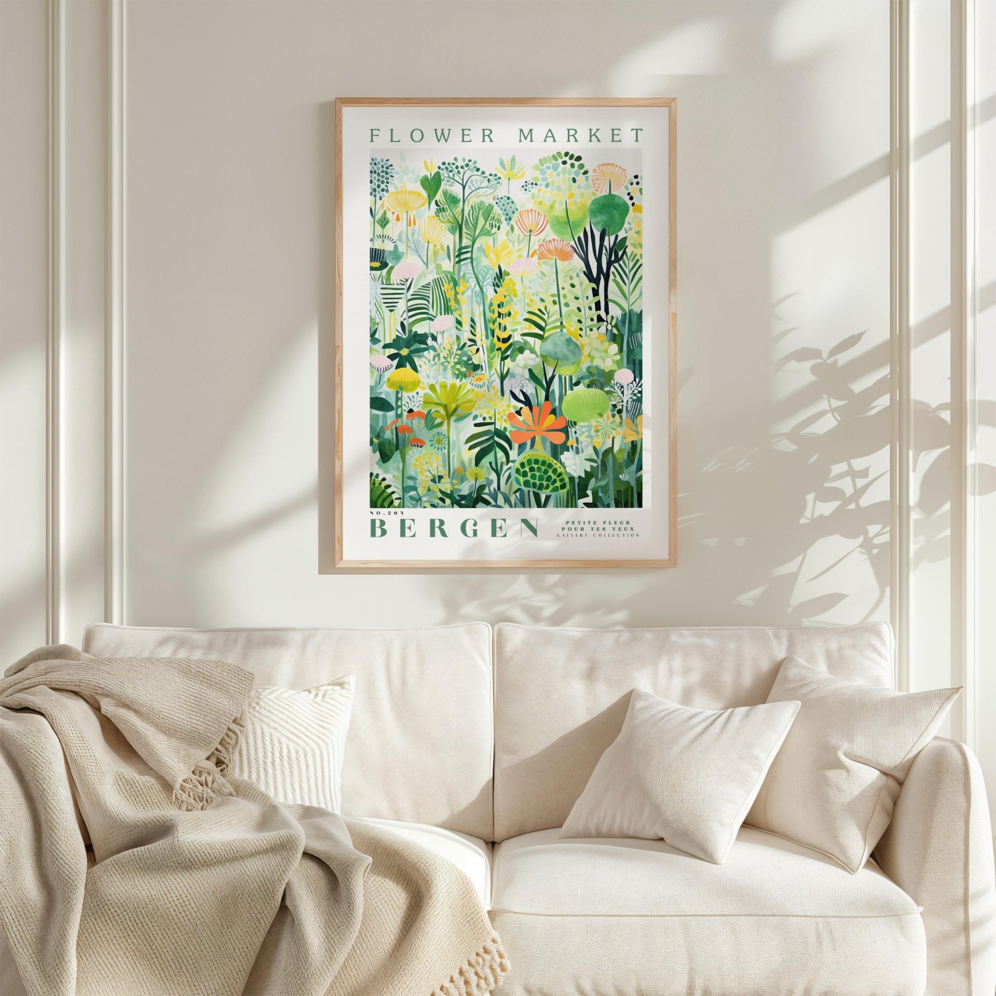Bergen Flower Market Poster - Poster - Flower Poster