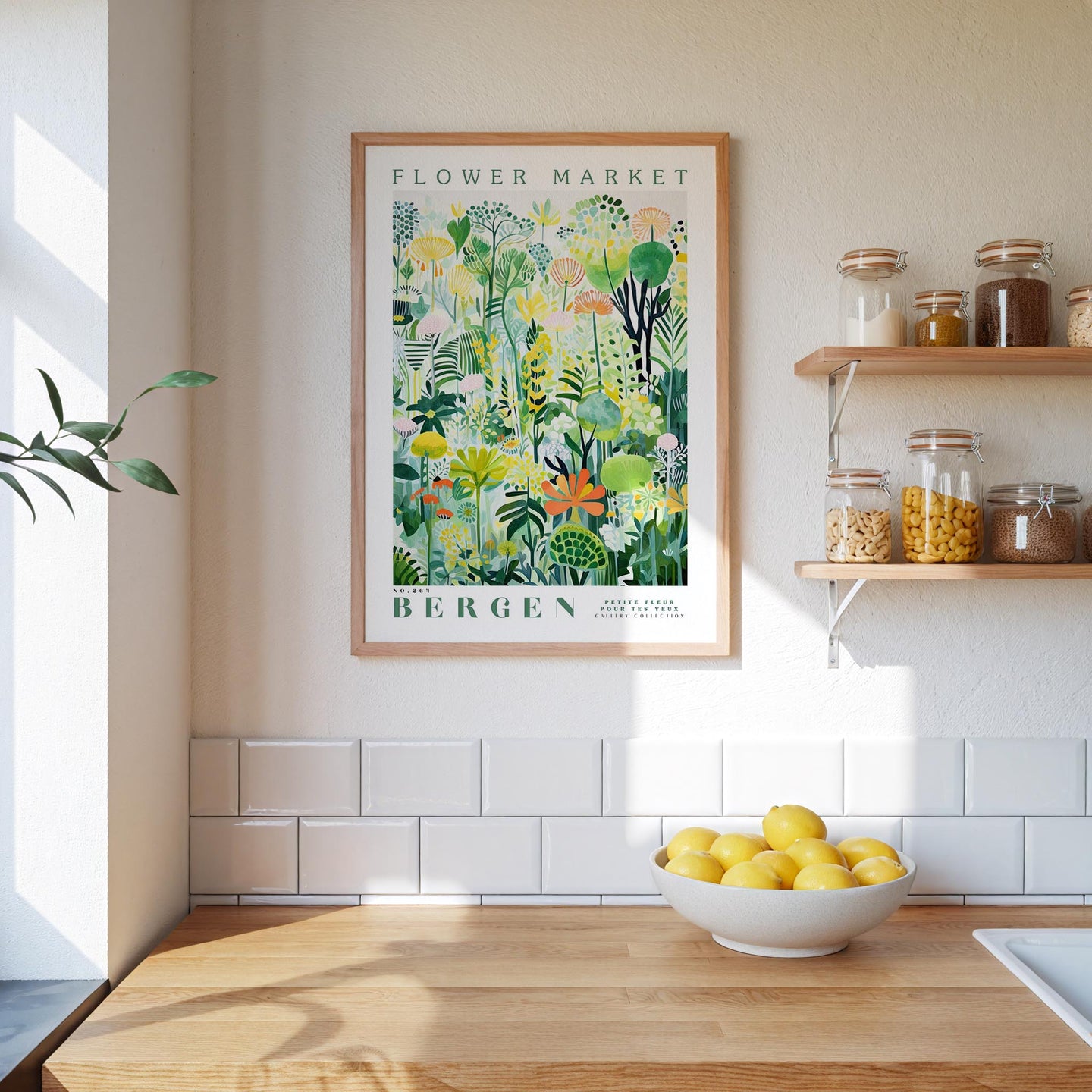 Bergen Flower Market Poster - Poster - Flower Poster
