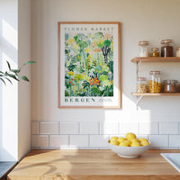 Bergen Flower Market Poster - Poster - Flower Poster