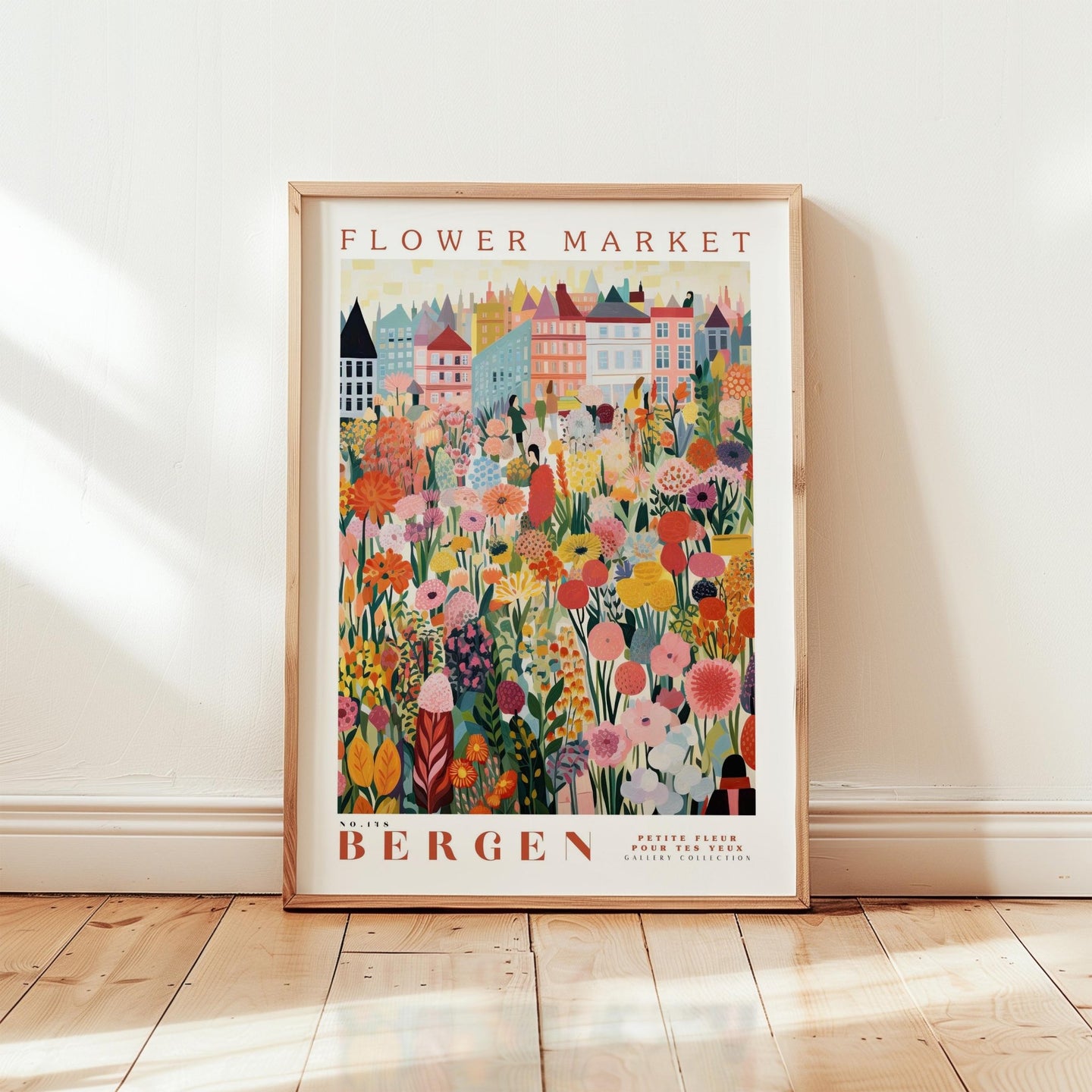 Bergen Flower Market Poster - Posters - Flower Poster