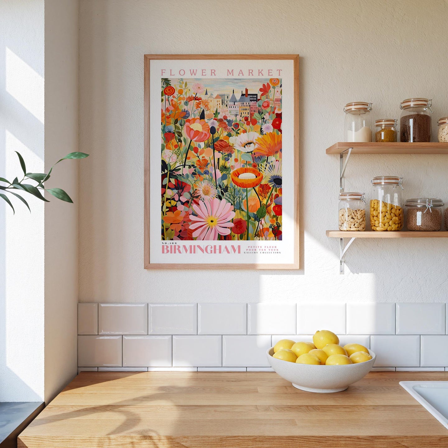 Birmingham Flower Market Poster - Posters - Flower Poster