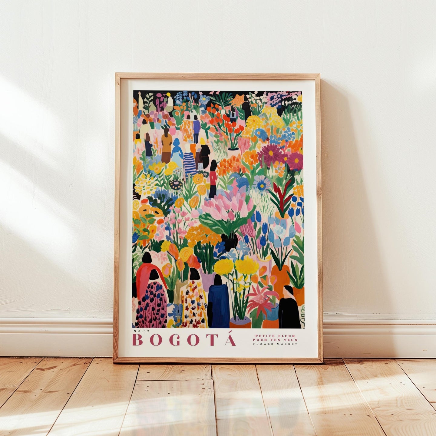Bogota Flower Market Poster - Posters - Flower Poster