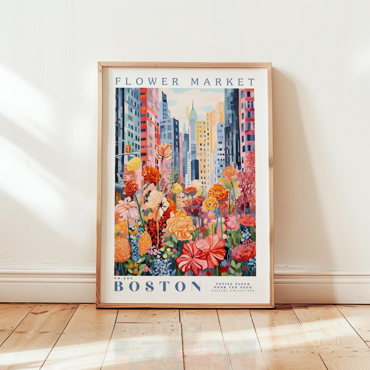 Boston Flower Market Poster - Poster - Flower Poster