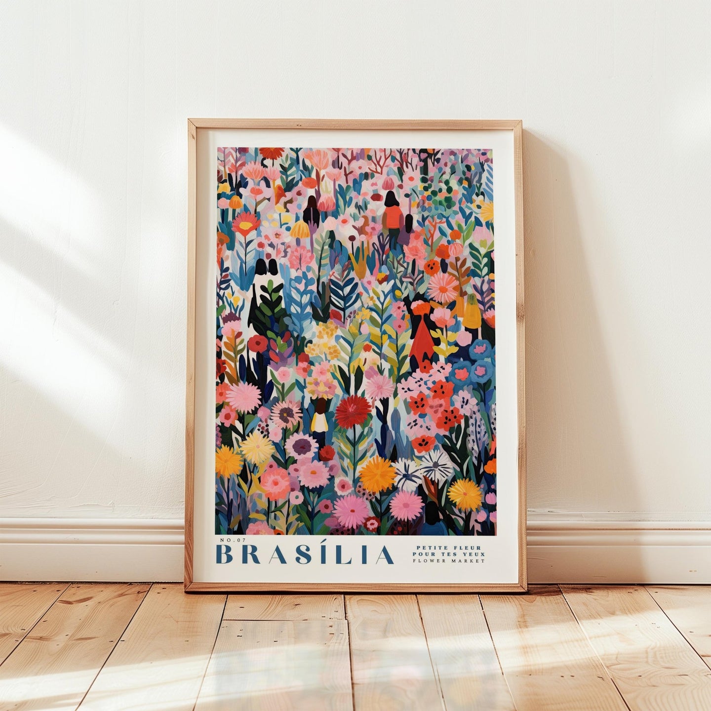 Brasilia Flower Market Poster - Posters - Flower Poster