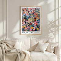 Brasilia Flower Market Poster - Posters - Flower Poster