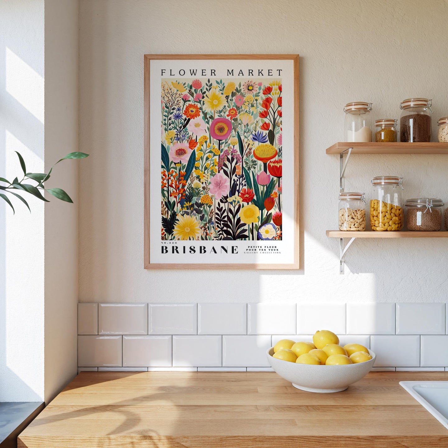 Brisbane Flower Market Poster - Poster - Flower Poster