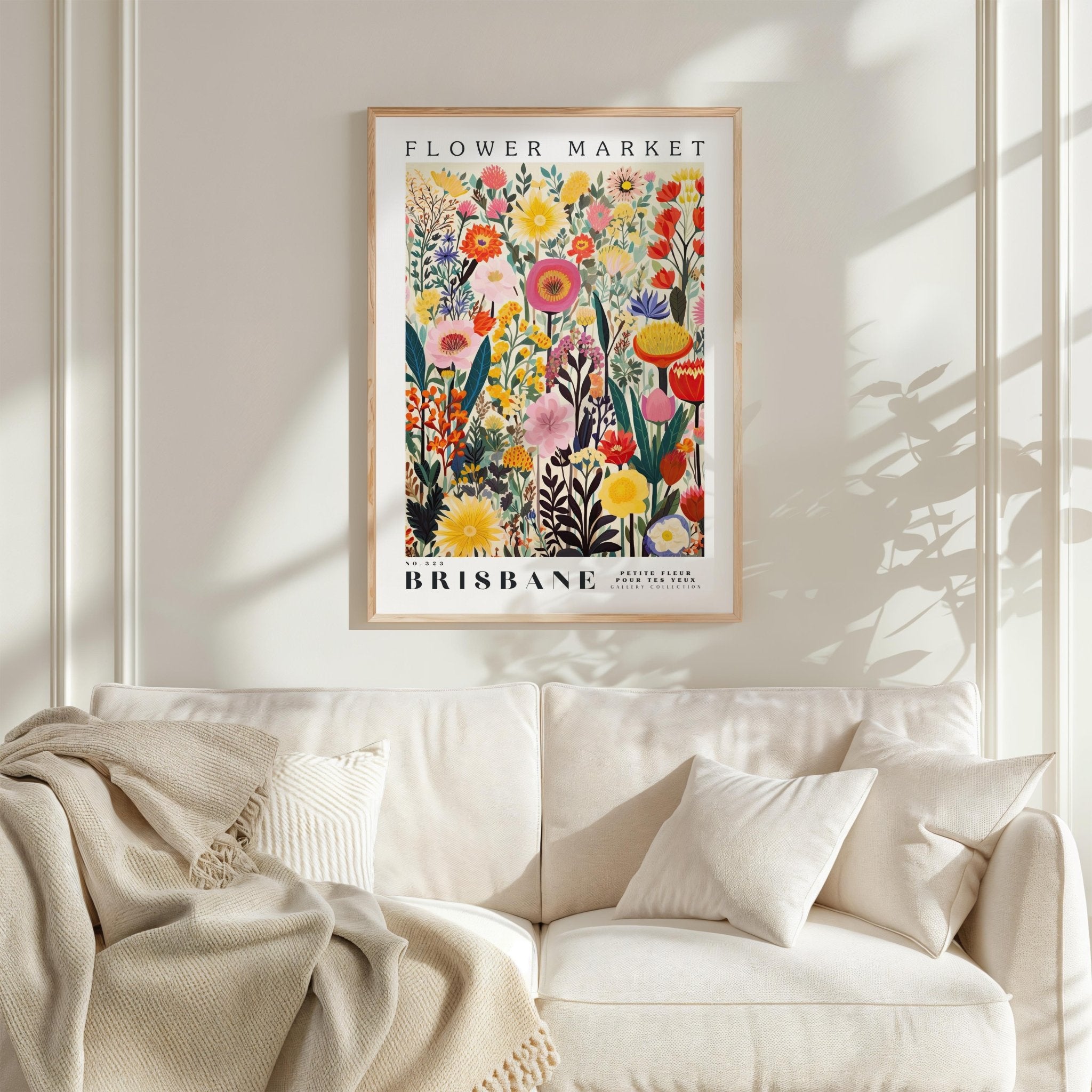 Brisbane Flower Market Poster - Poster - Flower Poster