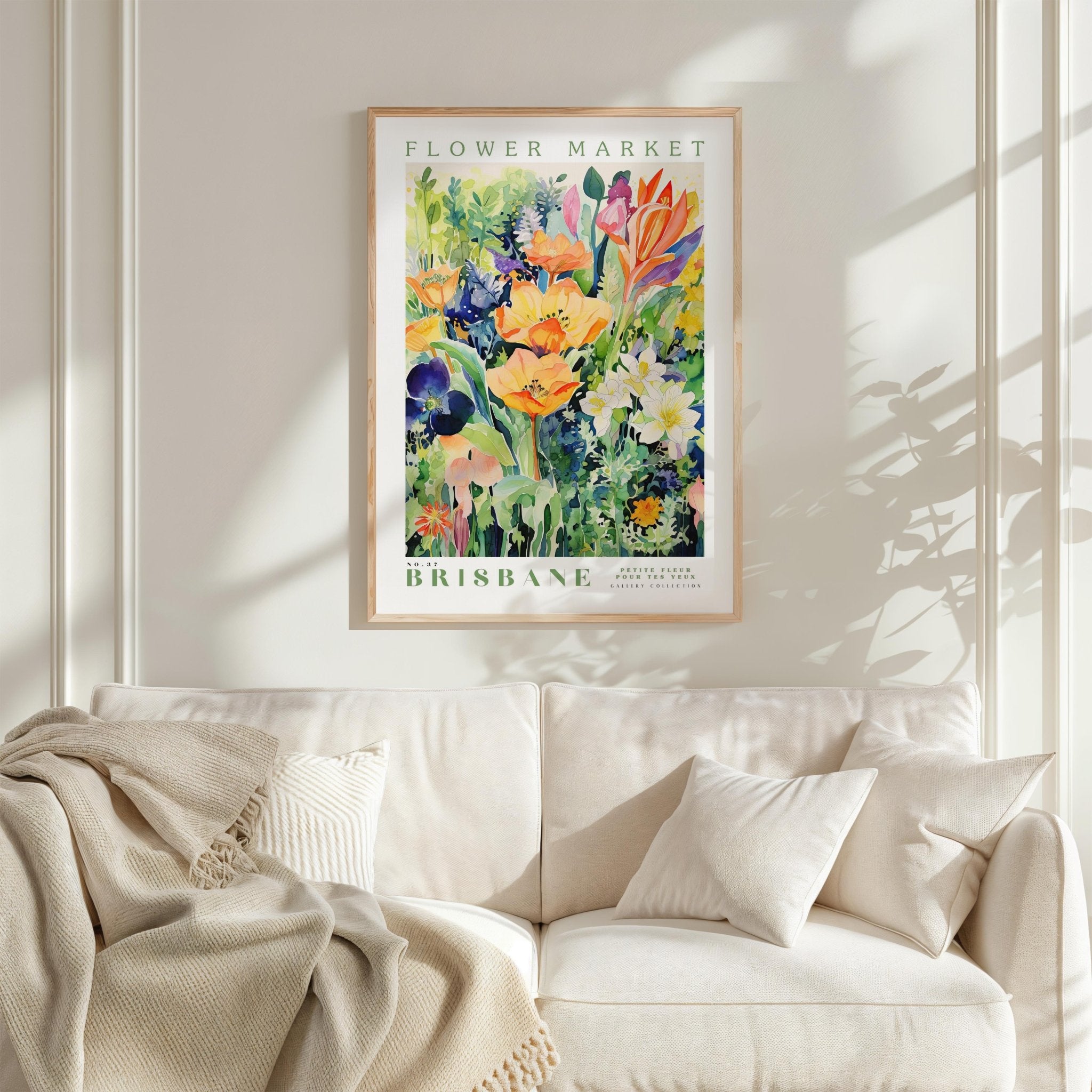 Brisbane Flower Market Poster - Posters - Flower Poster