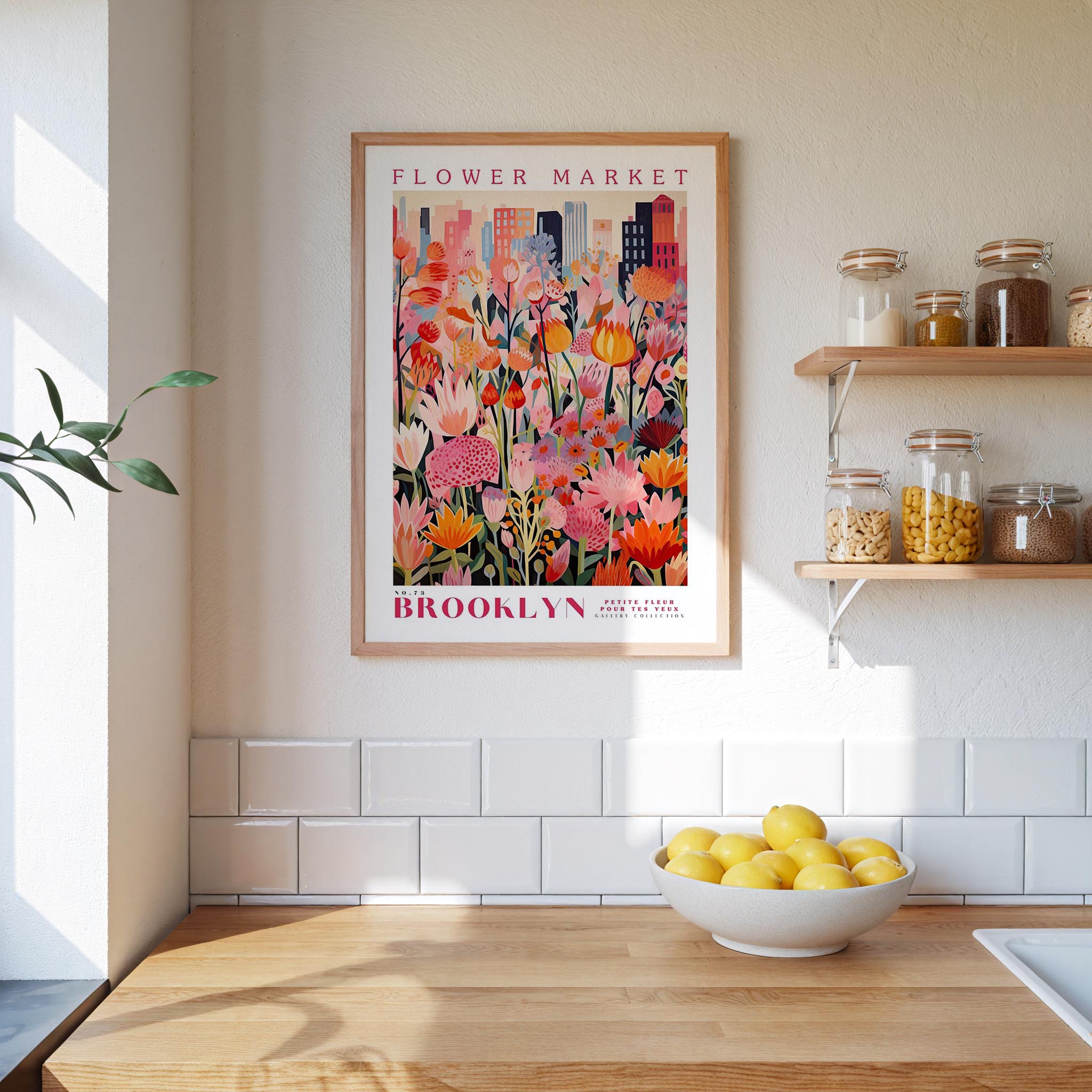 Brooklyn Flower Market Poster - Posters - Flower Poster