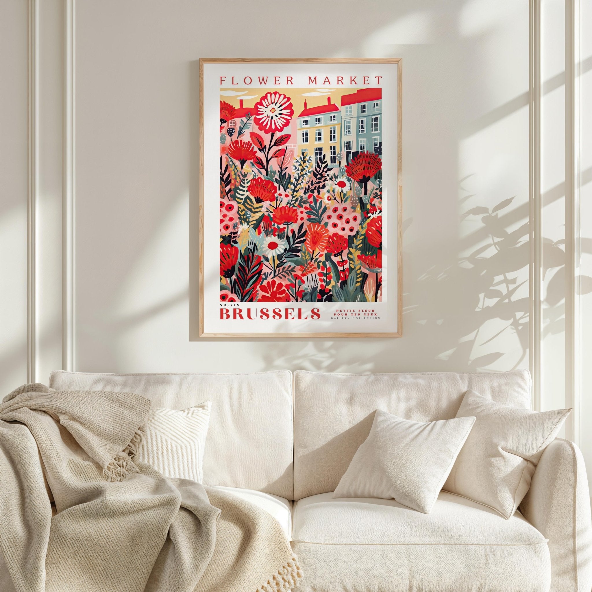 Brussels Flower Market Poster - Poster - Flower Poster