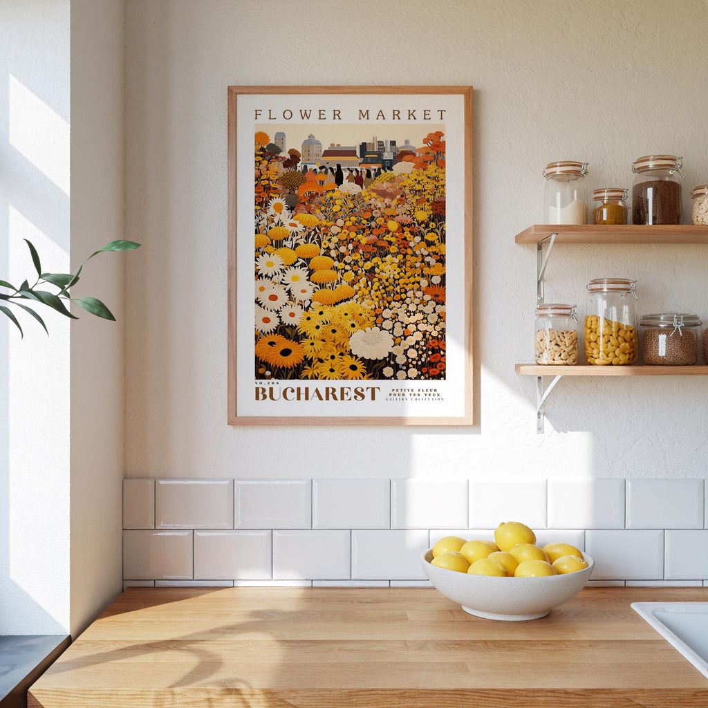 Bucharest Flower Market Poster - Poster - Flower Poster