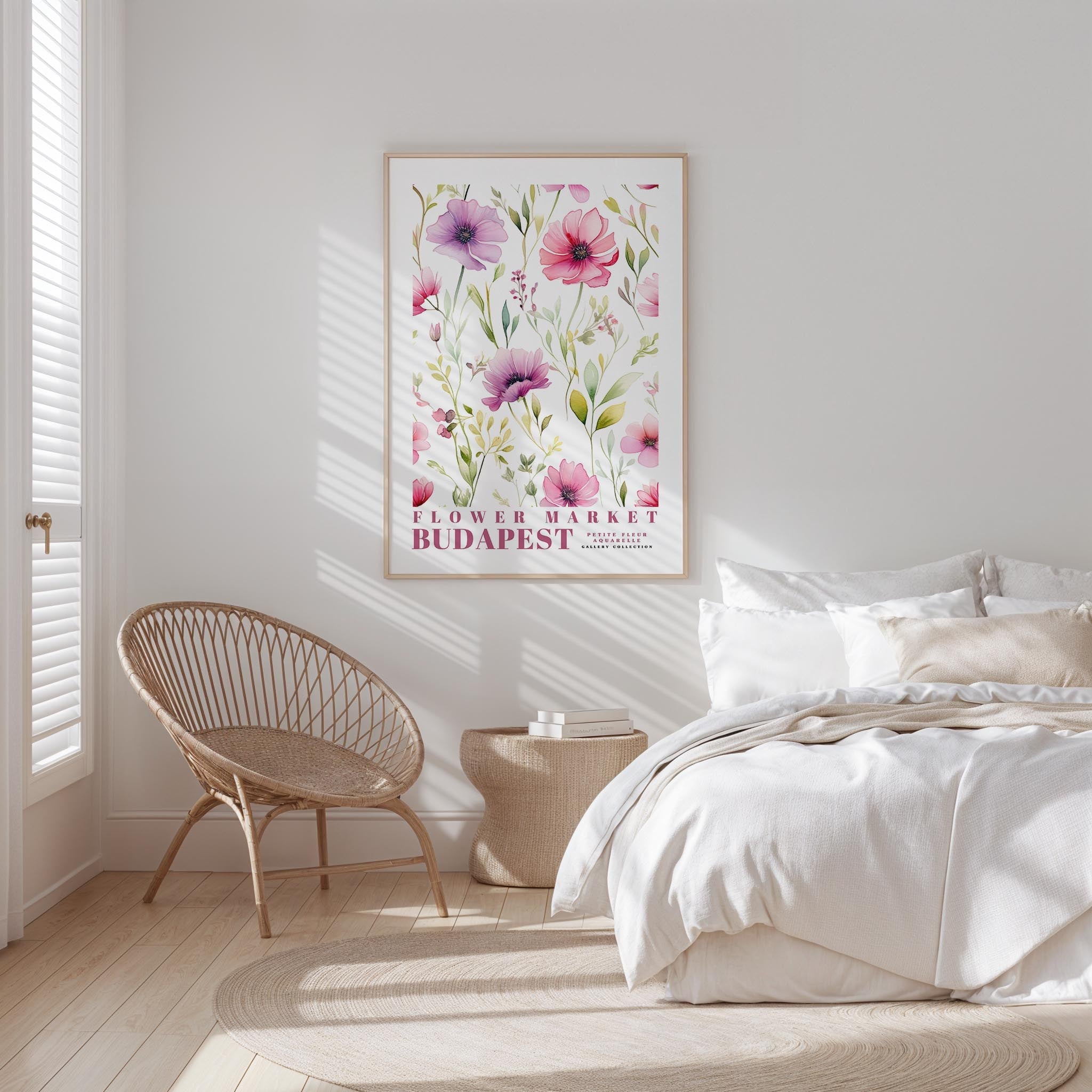 Budapest Flower Market Poster - Posters - Flower Poster