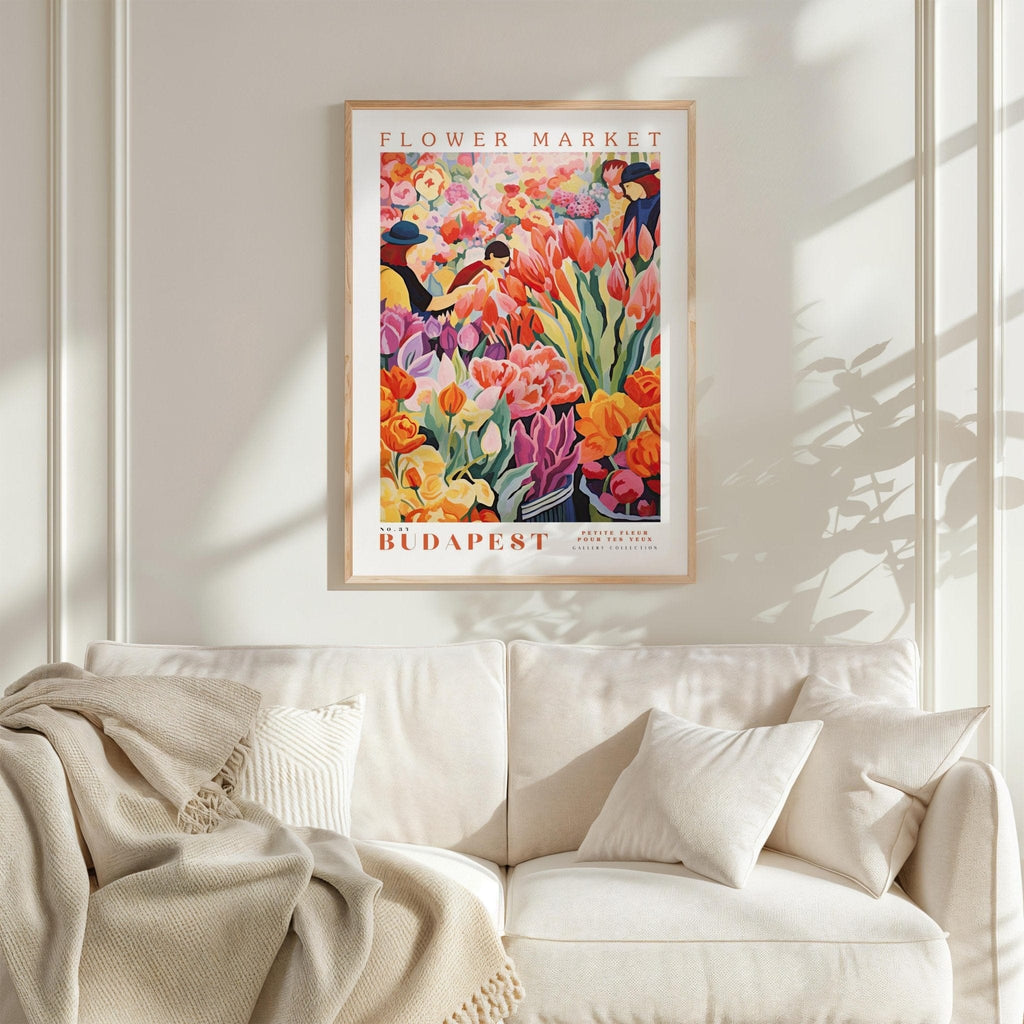 Budapest Flower Market Poster - Posters - Flower Poster