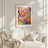 Budapest Flower Market Poster - Posters - Flower Poster