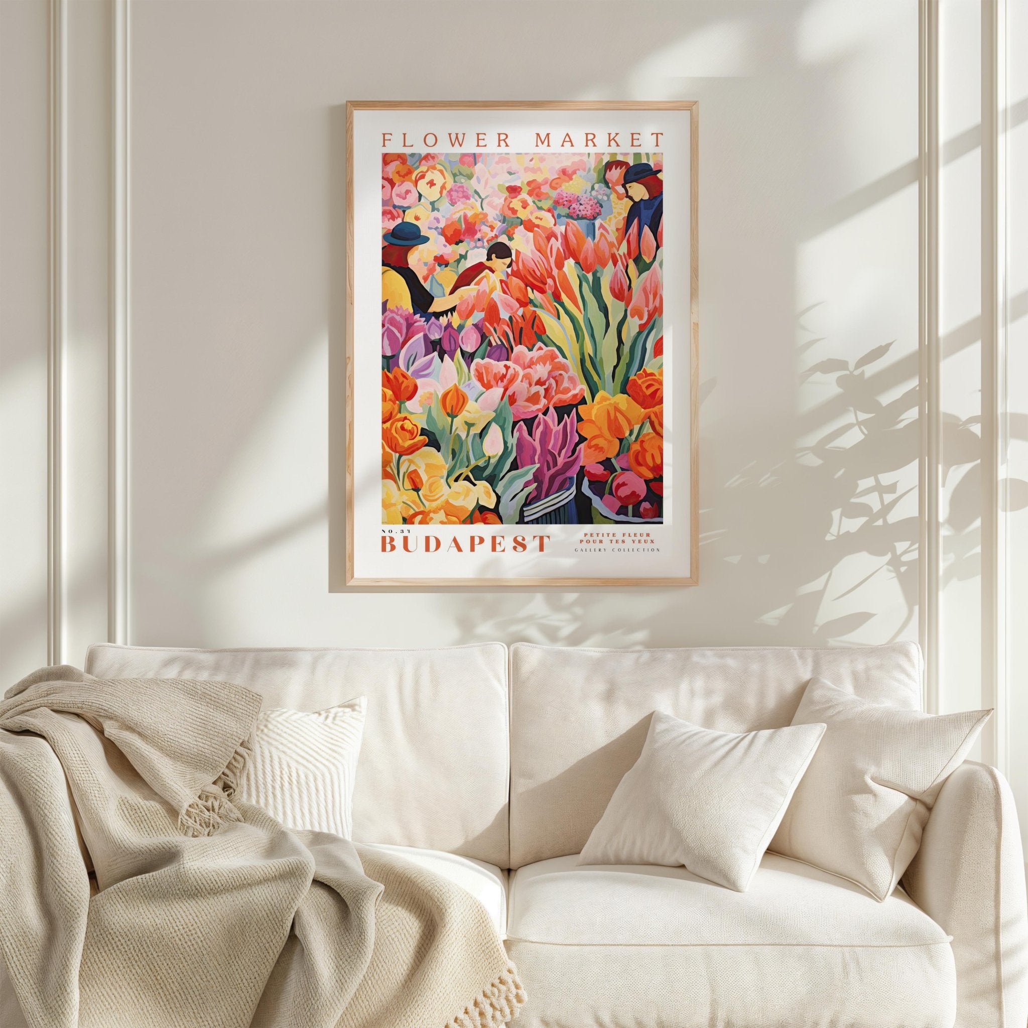 Budapest Flower Market Poster - Posters - Flower Poster