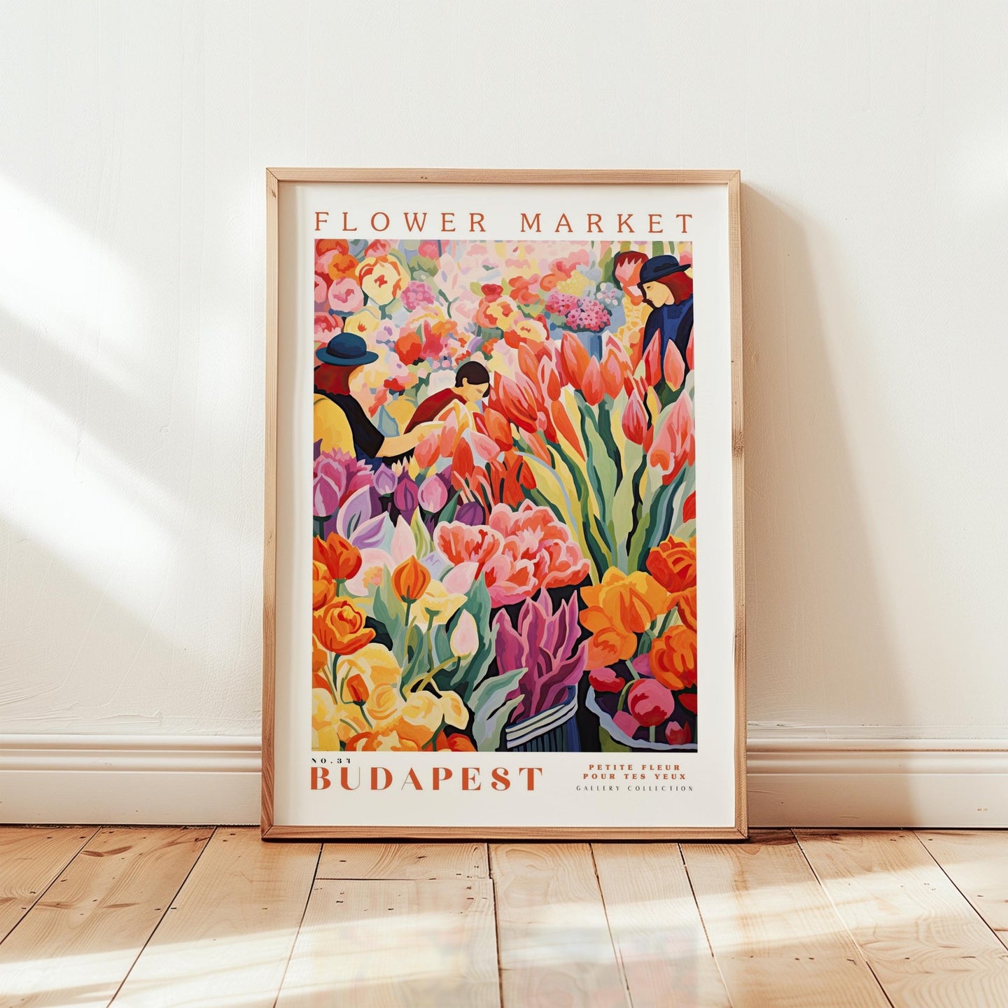Budapest Flower Market Poster - Posters - Flower Poster