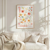 Canterbury Flower Market Poster - Posters - Flower Poster