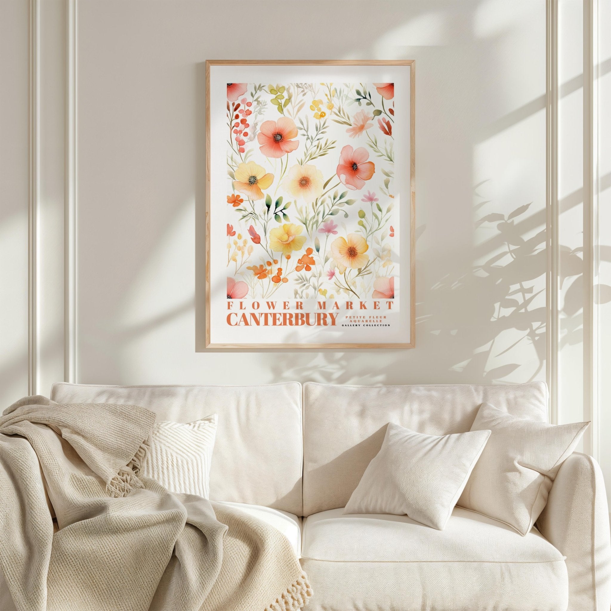 Canterbury Flower Market Poster - Posters - Flower Poster