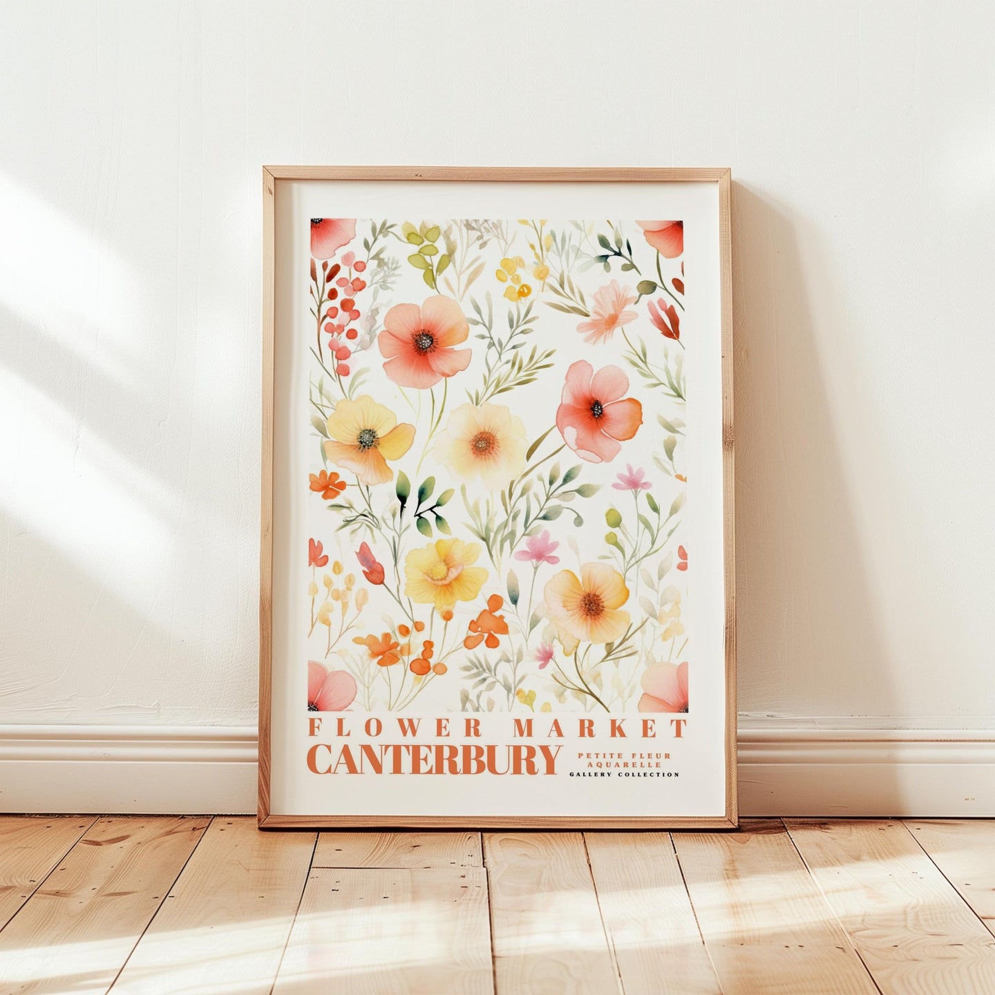 Canterbury Flower Market Poster - Posters - Flower Poster
