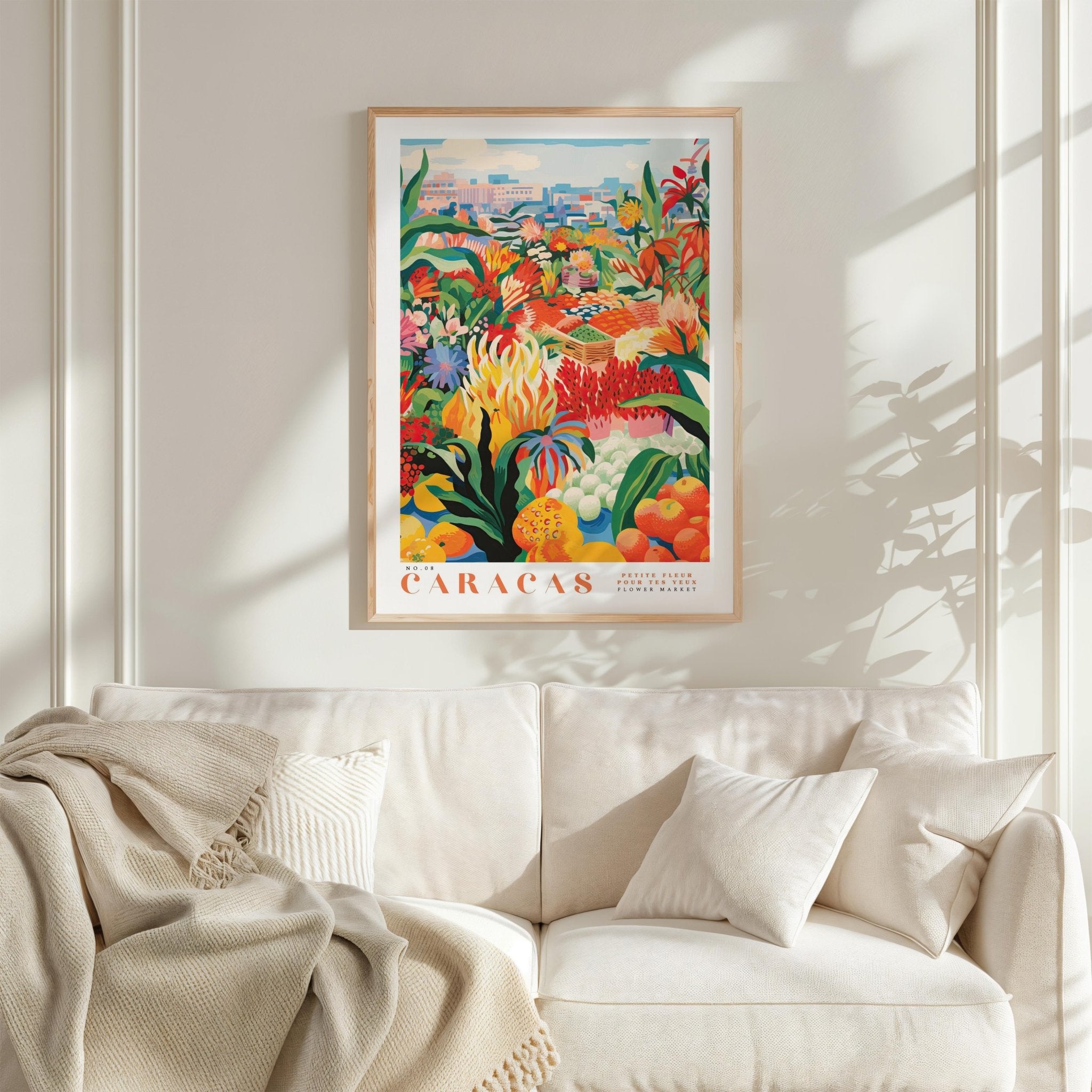 Caracas Flower Market Poster - Posters - Flower Poster