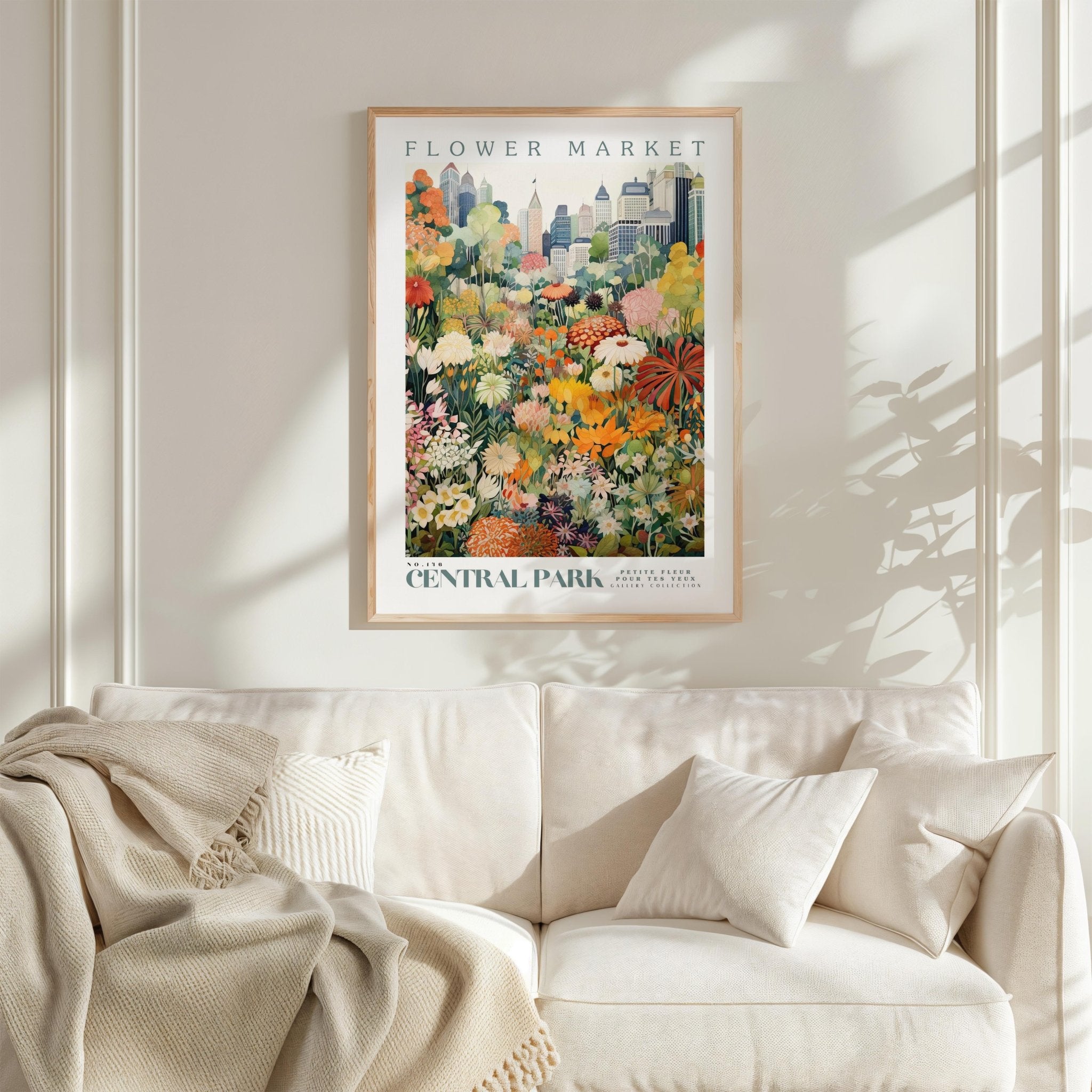 Central Park Flower Market Poster - Posters - Flower Poster