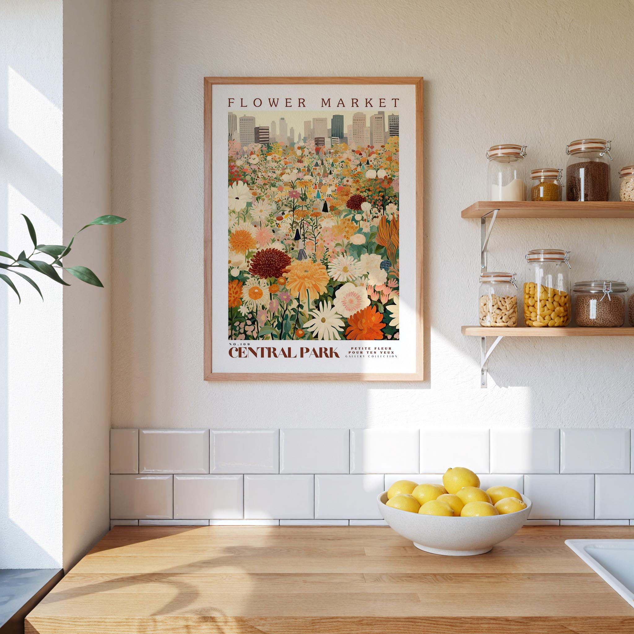 Central Park Flower Market Poster - Posters - Flower Poster