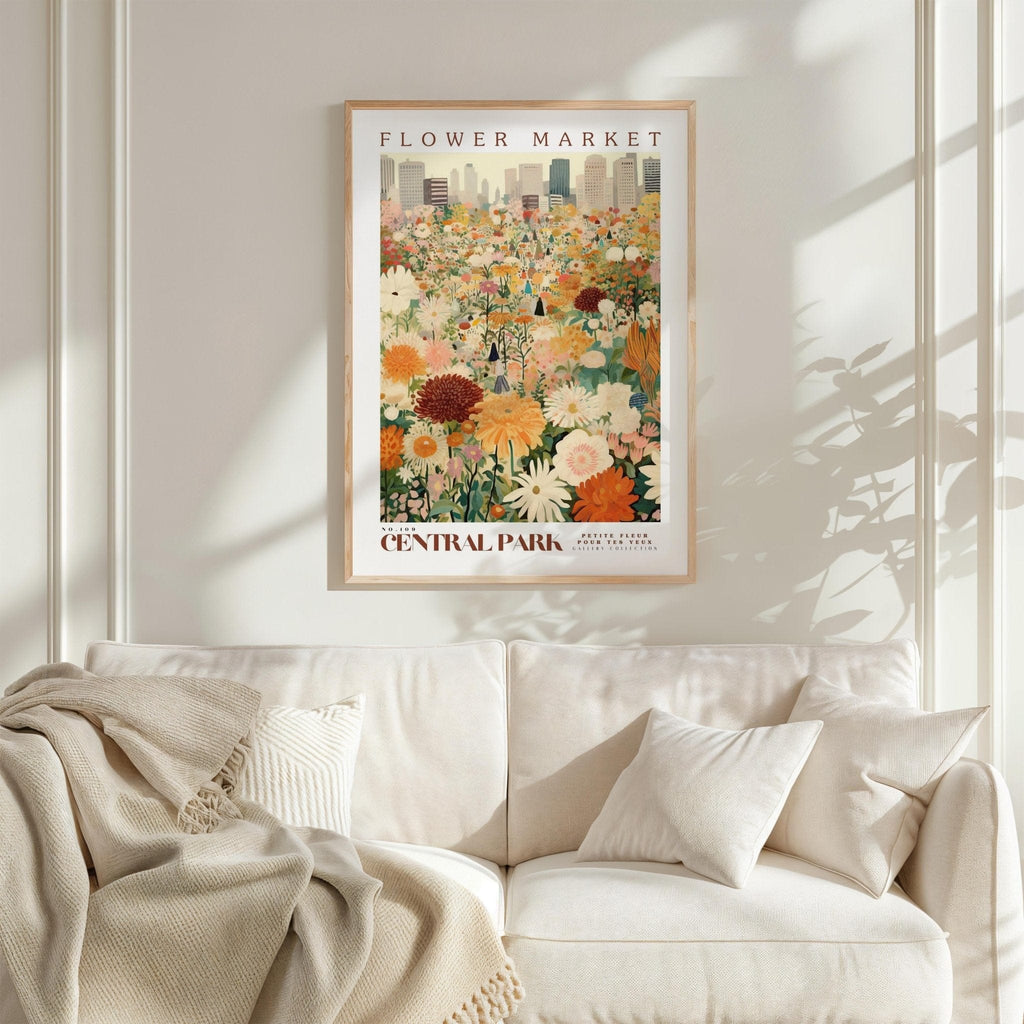 Central Park Flower Market Poster - Posters - Flower Poster