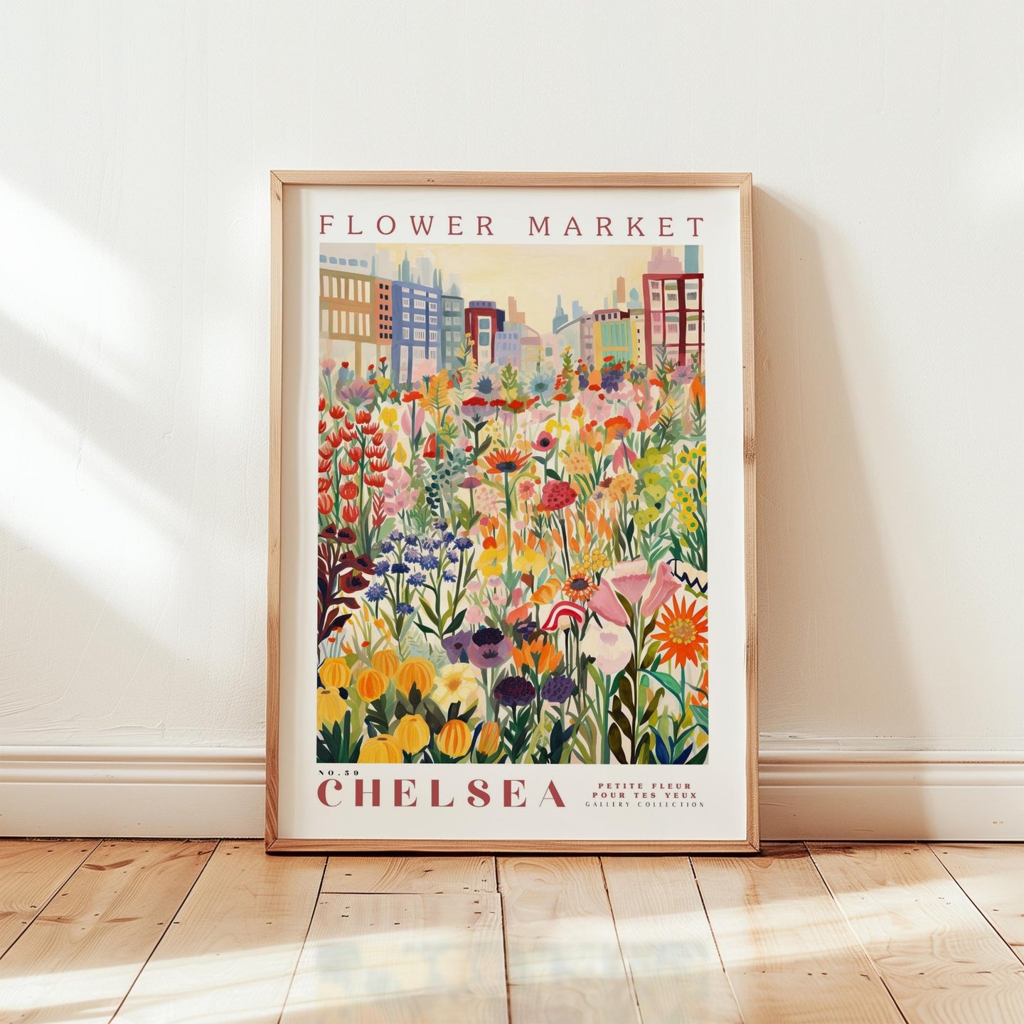 Chelsea Flower Market Poster - Posters - Flower Poster