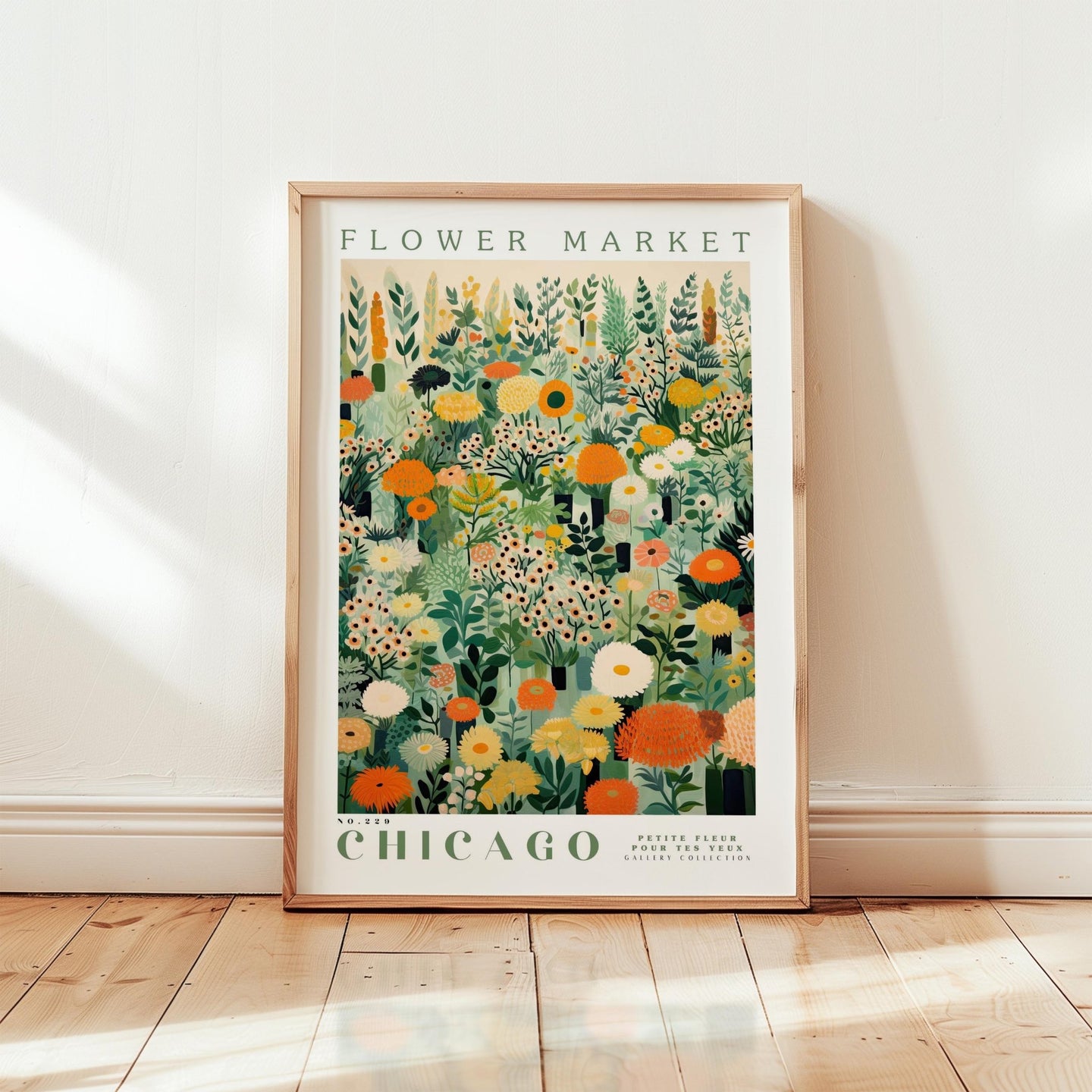 Chicago Flower Market Poster - Poster - Flower Poster