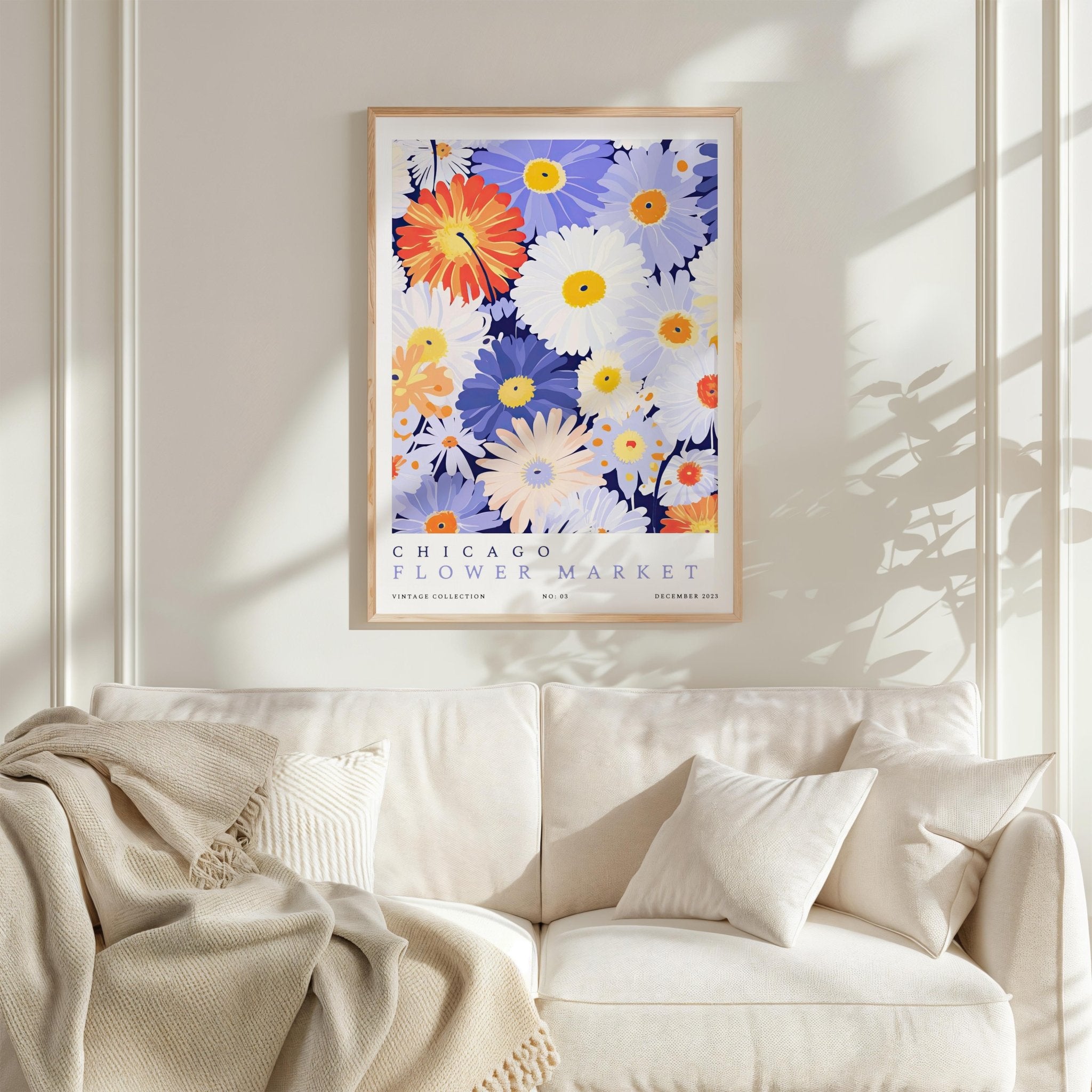 Chicago Flower Market Poster - Posters - Flower Poster