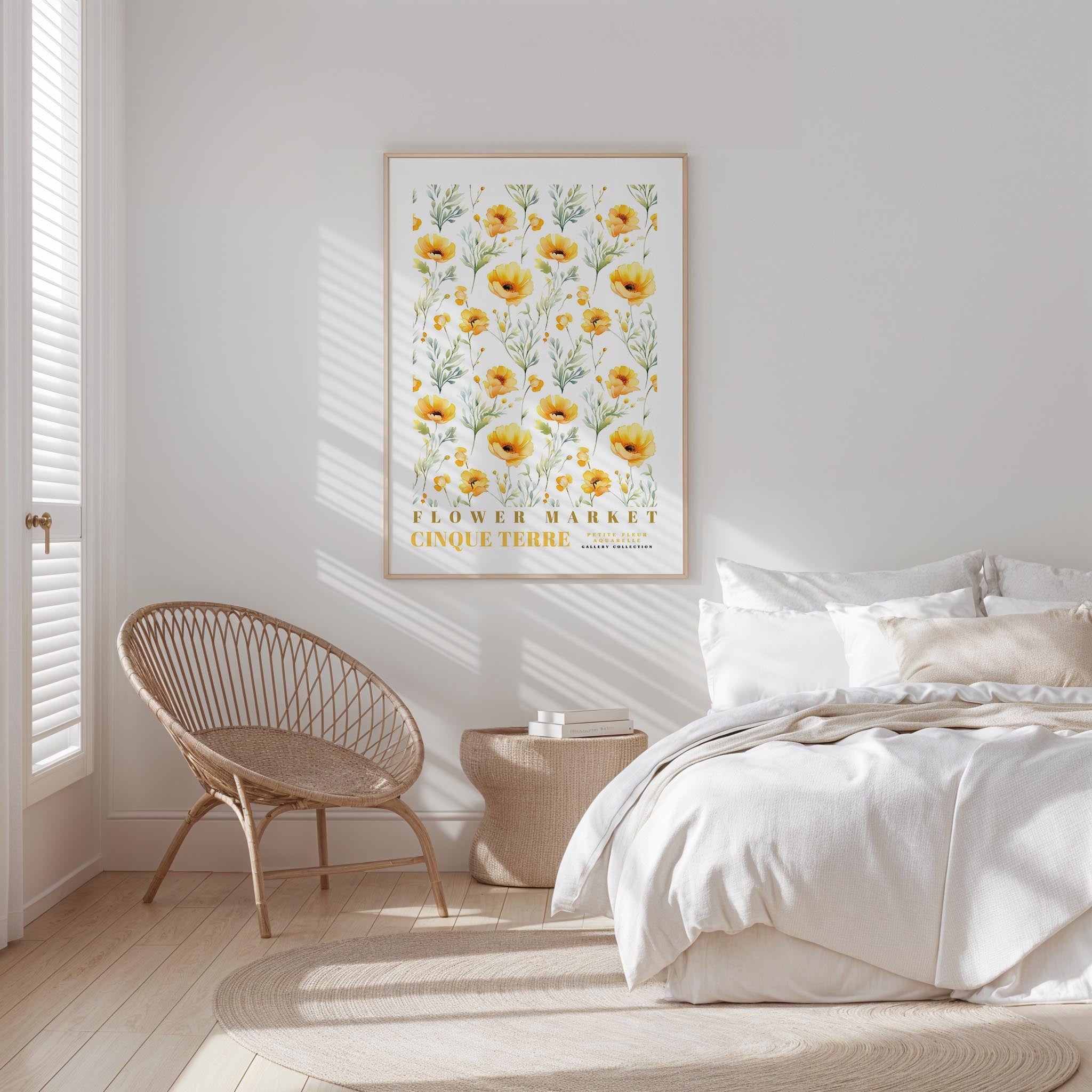 Cinque Terre Flower Market Poster - Posters - Flower Poster