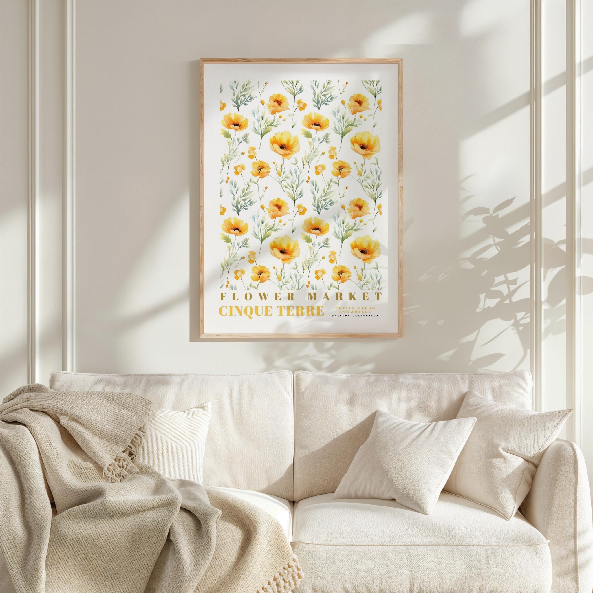 Cinque Terre Flower Market Poster - Posters - Flower Poster