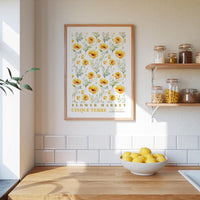 Cinque Terre Flower Market Poster - Posters - Flower Poster