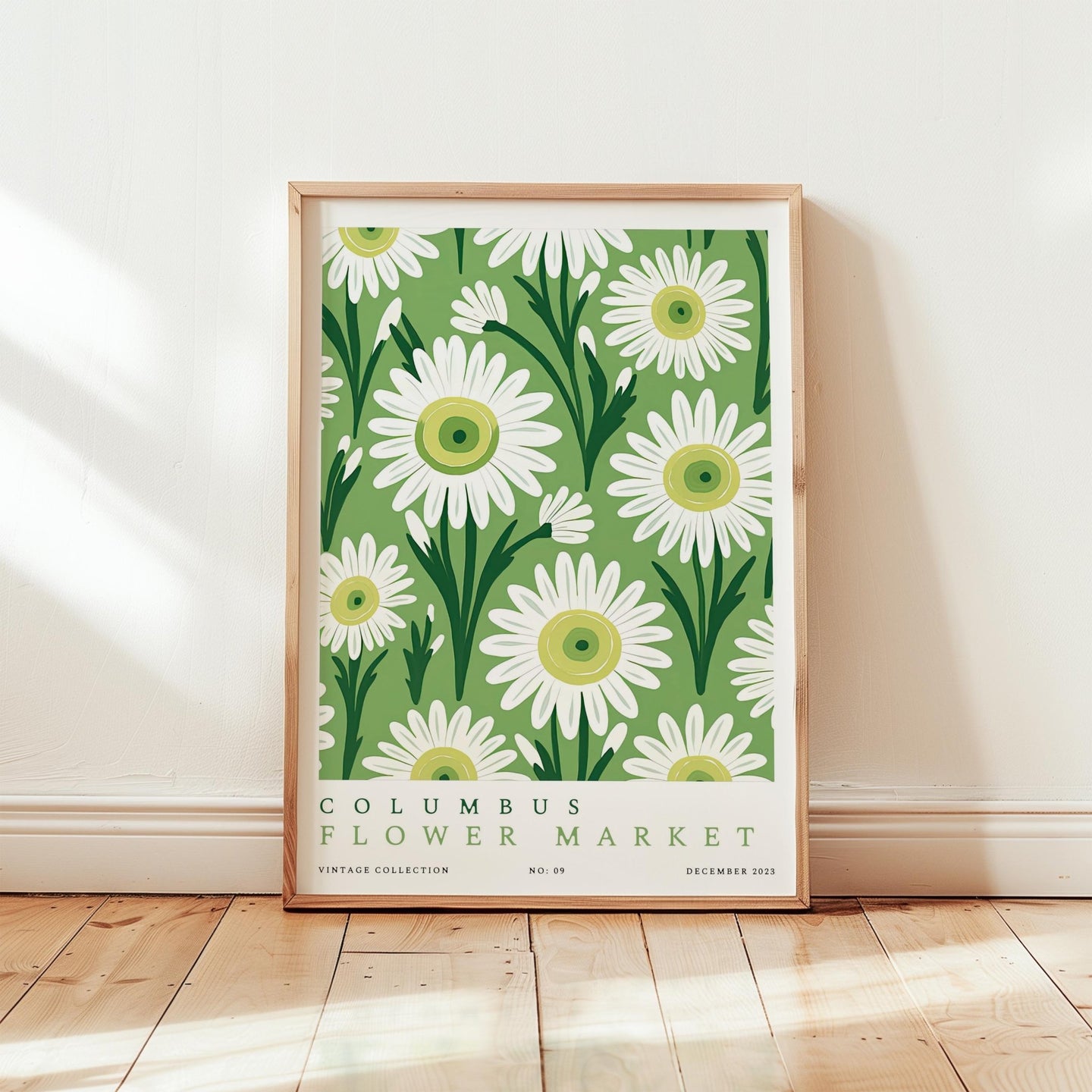 Columbia Flower Market Poster - Print Material - Flower Poster