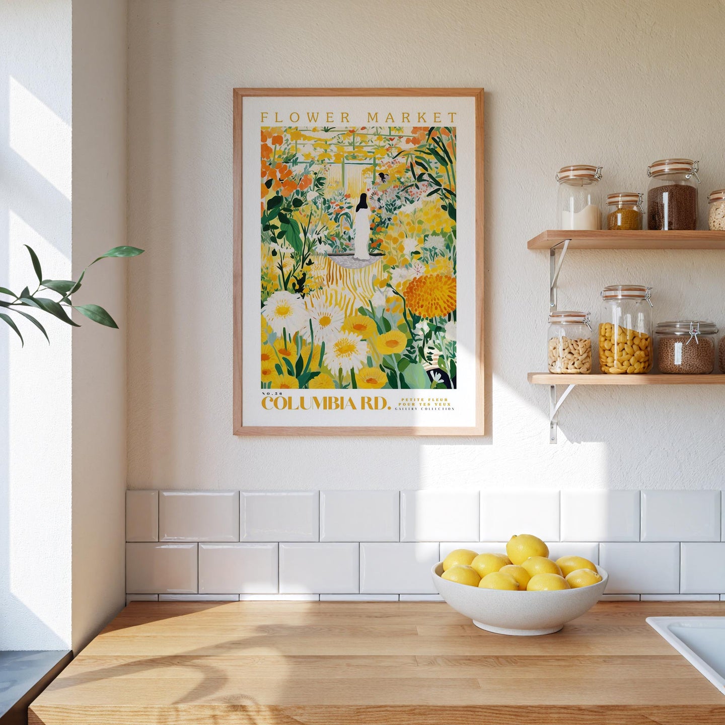 Columbia Road (London) Flower Market Poster - Posters - Flower Poster